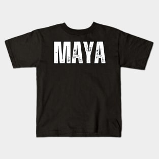 Maya Name Gift Birthday Holiday Anniversary Kids T-Shirt